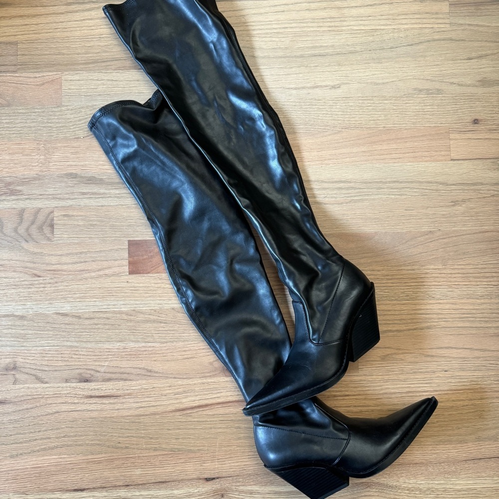Zara 3004/610 Over the Knee Boots Cowboy Western Style